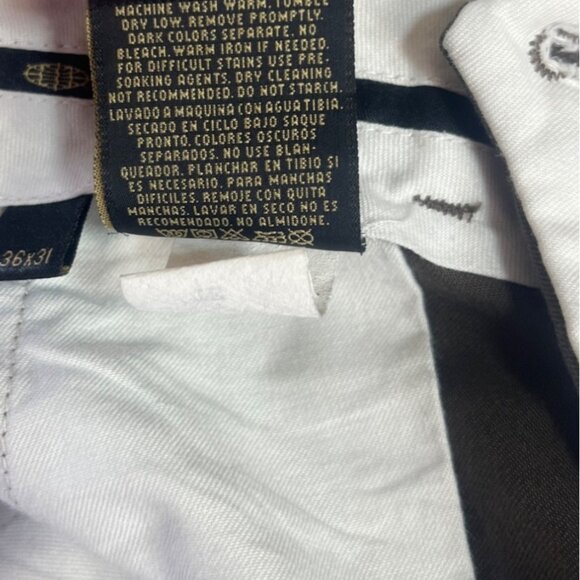 Savane Classic Fit Dress Pants Mens 36 X 31 Brown - Picture 8 of 9